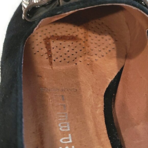 Jeffery Campbell Ibiza Present Black Suede Combo Flats Size 7 - Picture 13 of 13